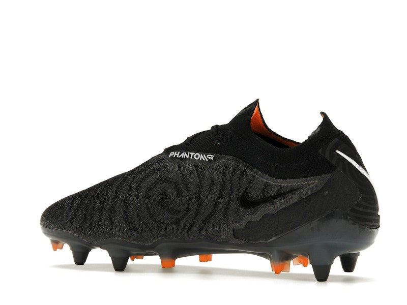 Nike Gripknit Phantom GX Elite SG-Pro Anti-Clog Traction Black Dark Smoke Grey Total Orange