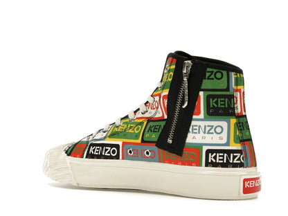Kenzo School High Top Trainers Multi