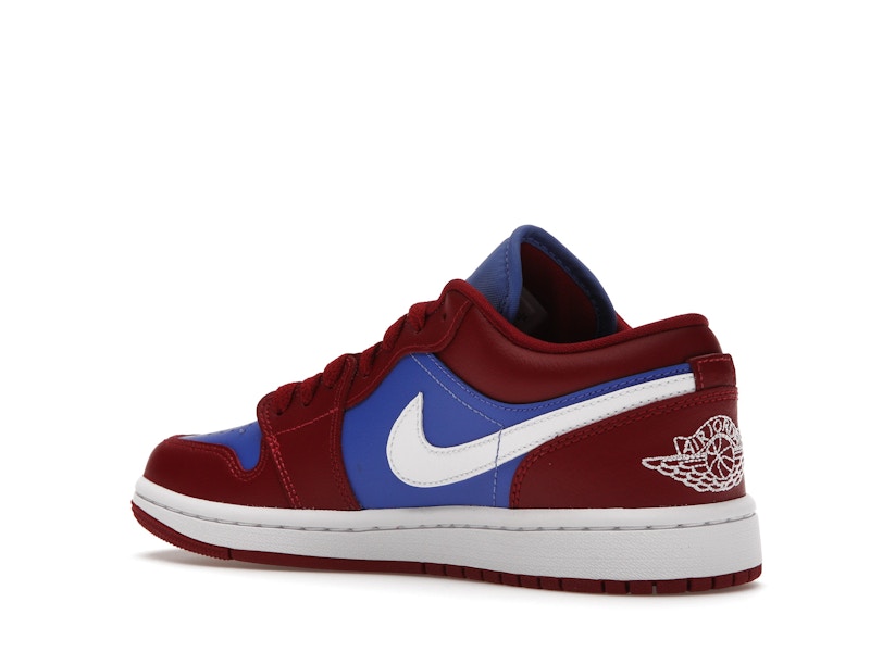 Jordan 1 Low Pomegranate Medium Blue (Women's)
