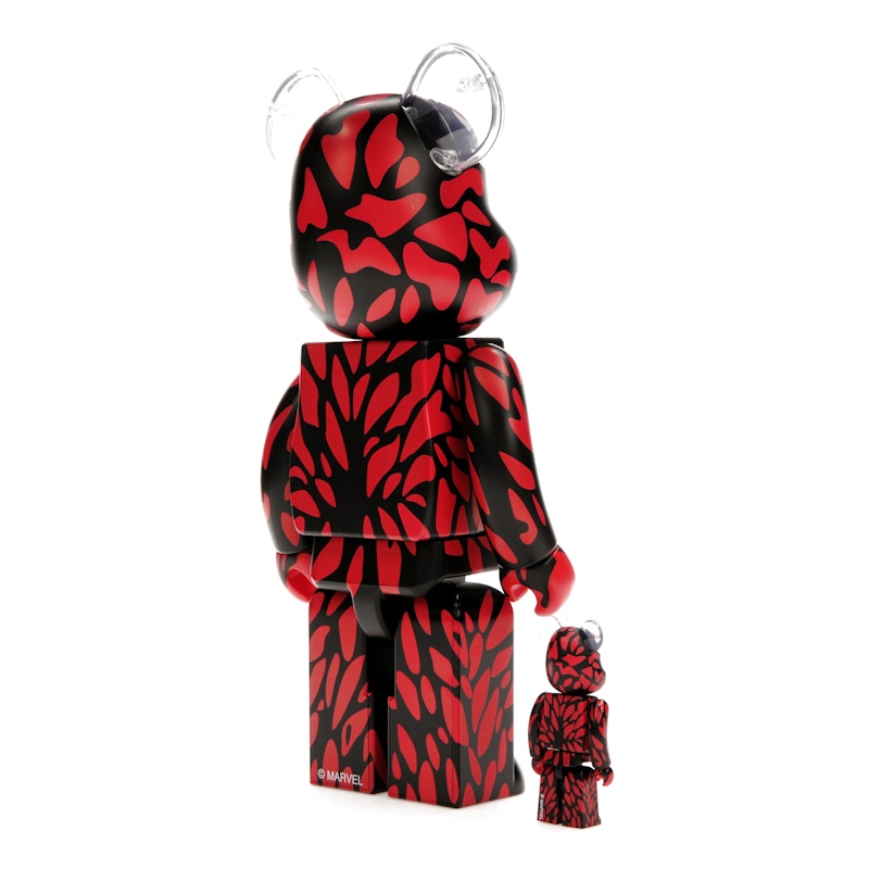 Bearbrick x Marvel Carnage 100% & 400% Set