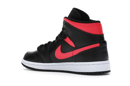 Jordan 1 Mid Black Siren Red (Women's)