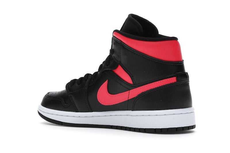 Jordan 1 Mid Black Siren Red (Women's)