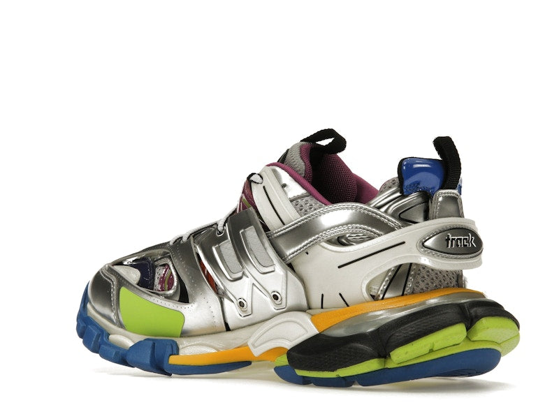 Balenciaga Track Leather Free White Silver Multi