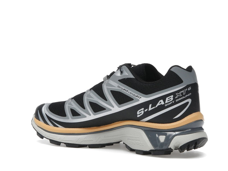 Salomon XT-6 Black Footwear Silver Warm Apricot