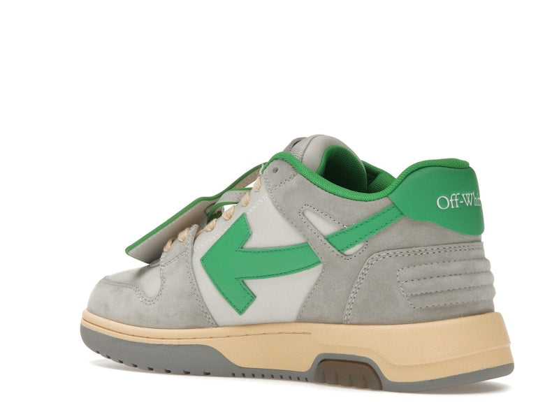 OFF-WHITE Out Of Office OOO Low Tops Light Grey Green