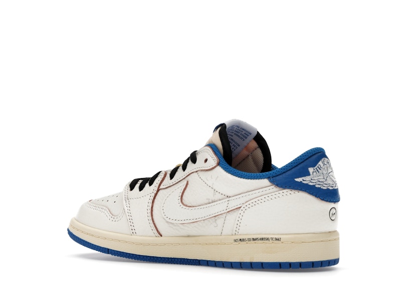 Jordan 1 Retro Low OG SP Fragment x Travis Scott Sail Military Blue (PS)