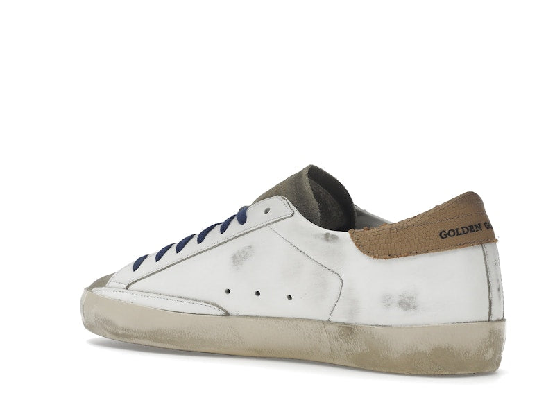 Golden Goose Super-Star Suede Toe White Taupe Royal Blue Black