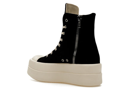Rick Owens DRKSHDW Mega Bumper Canvas Sneaks Black Milk
