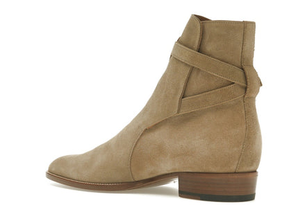 Saint Laurent Wyatt Jodhpur Boot Tobacco Suede