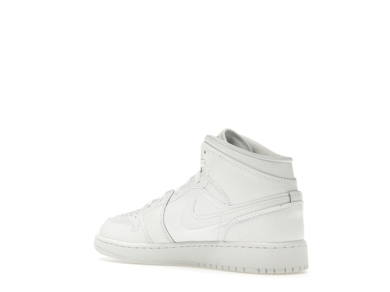 Jordan 1 Mid Triple White (2023) (GS)