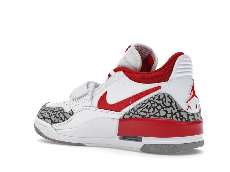 Jordan Legacy 312 Low White Cement Gym Red (Women's)