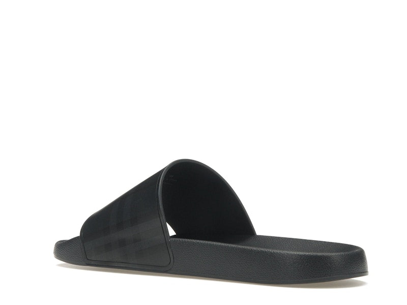 Burberry Embossed Logo Slides Dark Blue