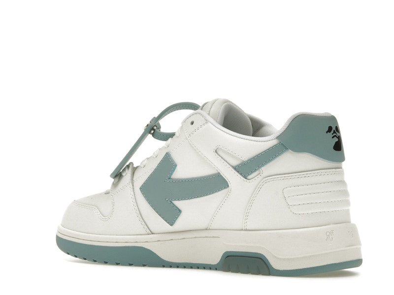 OFF-WHITE Out Of Office OOO Low Tops White Celadon