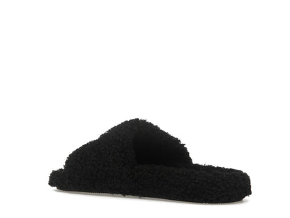Balenciaga Paris Furry Slide Black (Women's)