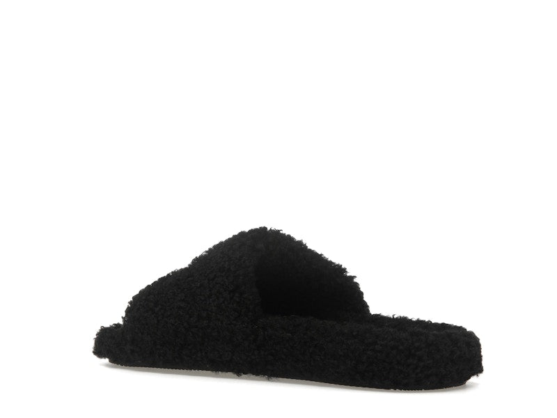 Balenciaga Paris Furry Slide Black (Women's)