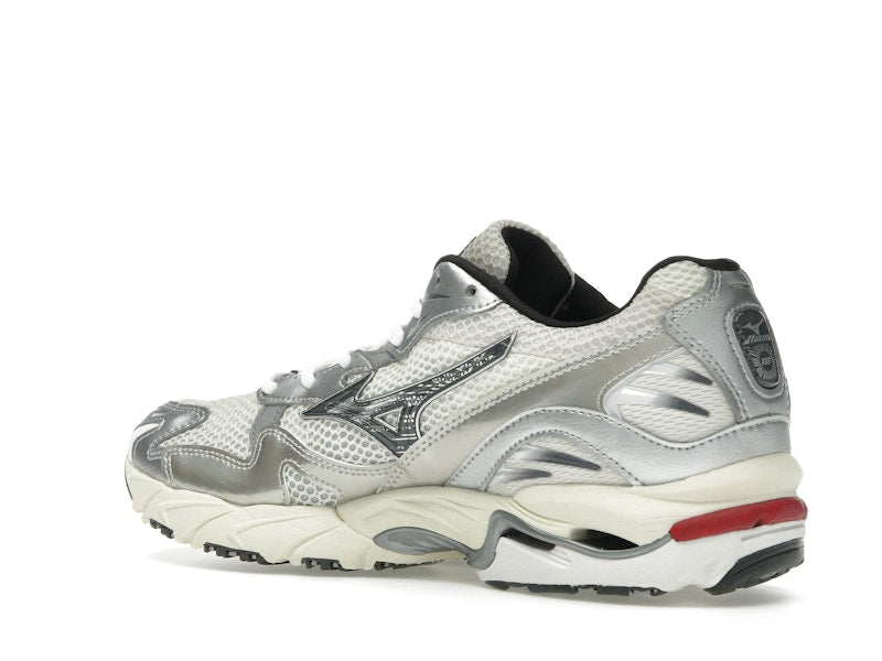 Mizuno Wave Rider 10 White Black Rythmic Red