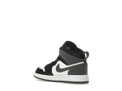 Jordan 1 Mid Black White Iron Grey (PS)