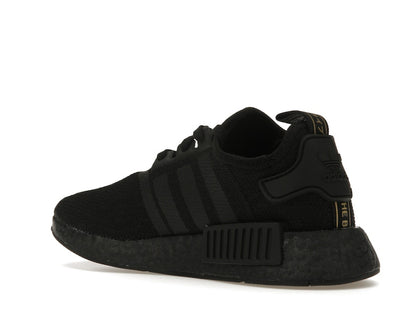 adidas NMD R1 Triple Black Gold Metallic (Women's)