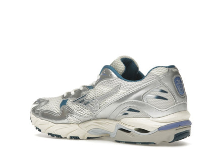 Mizuno Wave Rider 10 White Silver Blue