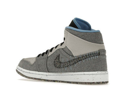 Jordan 1 Mid Crater Grey University Blue
