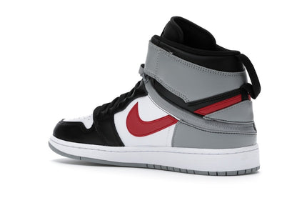 Jordan 1 High FlyEase Black Particle Grey Gym Red
