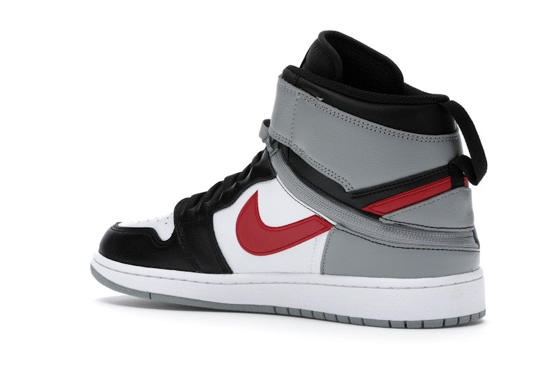 Jordan 1 High FlyEase Black Particle Grey Gym Red