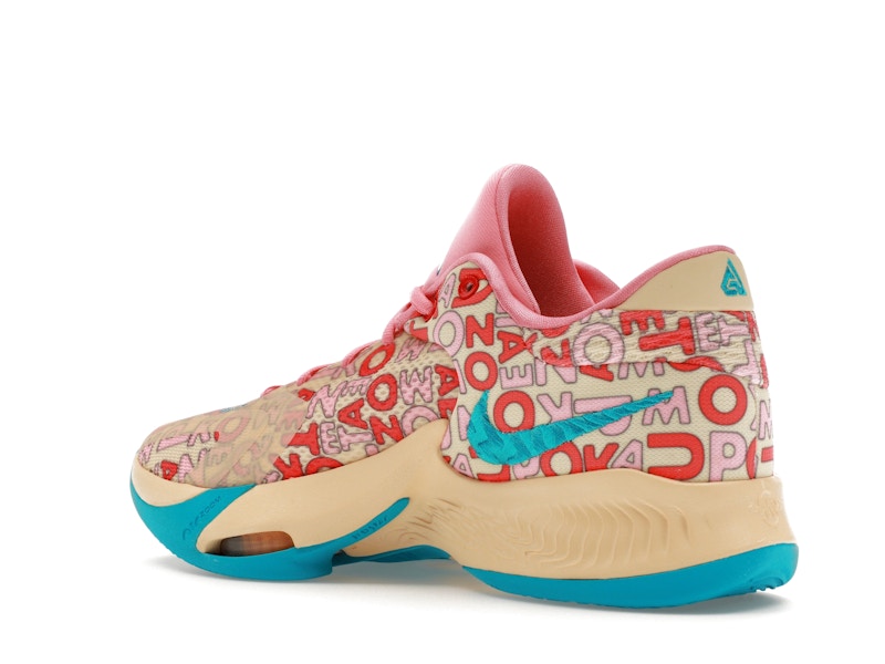 Nike Zoom Freak 4 Letter Bros Vanilla Lightning