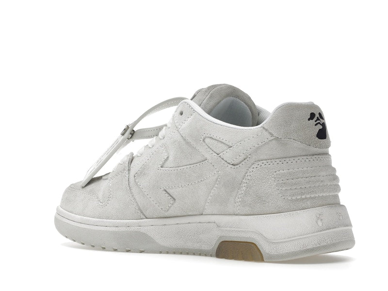 OFF-WHITE Out Of Office OOO Low Tops Vintage Suede Destressed White