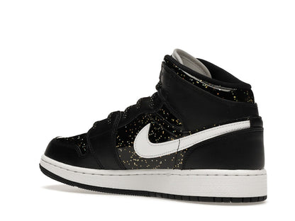 Jordan 1 Mid Black Speckle (GS)