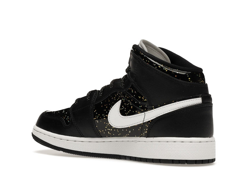 Jordan 1 Mid Black Speckle (GS)