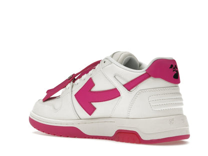 OFF-WHITE Out Of Office Calf Leather White Fuchsia (Women's)