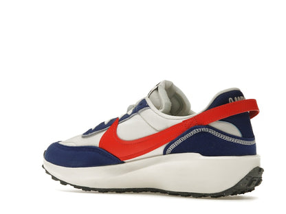 Nike Waffle Debut Swoosh Habanero Red Old Royal