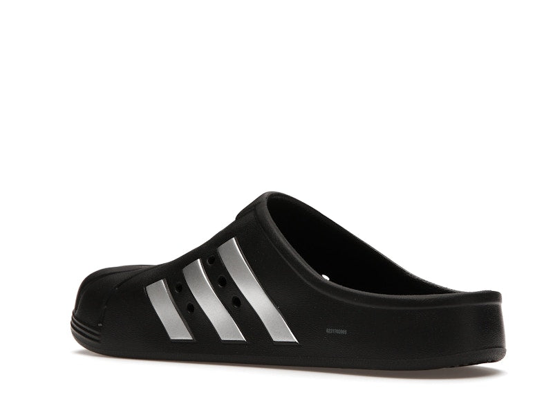 adidas Adilette Clog Black Silver