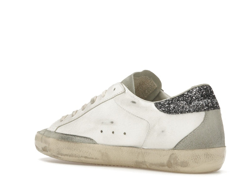 Golden Goose Super-Star White Dark Grey Glitter (Women's)