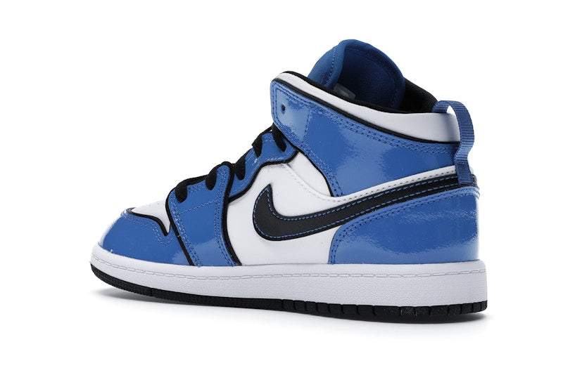 Jordan 1 Mid Signal Blue (PS)