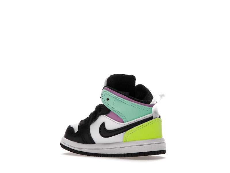 Jordan 1 Mid Pastel Black Toe (TD)