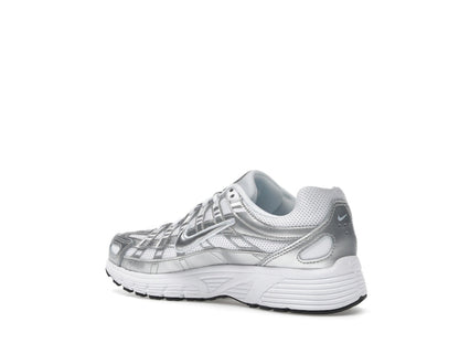 Nike P-6000 White Metallic Silver (GS)