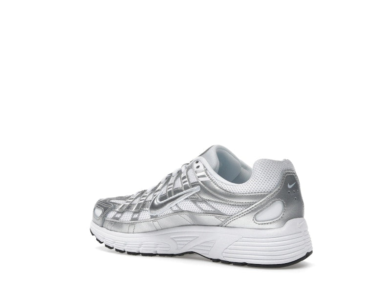 Nike P-6000 White Metallic Silver (GS)