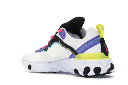 Nike React Element 55 White Psychic Purple Hyper Pink