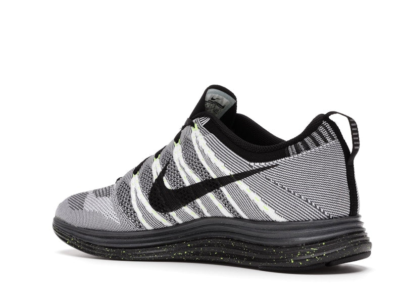 Nike Flyknit Lunar1+ White Black Volt