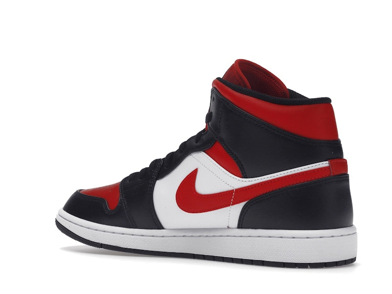 Jordan 1 Mid White Black Red (2022)