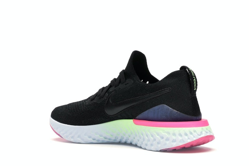 Nike Epic React Flyknit 2 Black Sapphire Hyper Pink (Women's)
