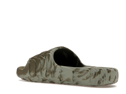adidas Adilette 22 Slides Olive Strata Silver Green