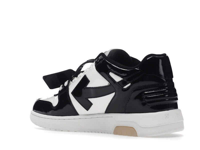 OFF-WHITE Out Of Office OOO Low Tops Patent Black White