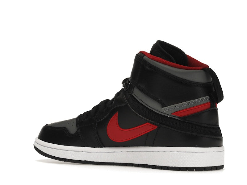 Jordan 1 High FlyEase Black Gym Red Smoke Grey