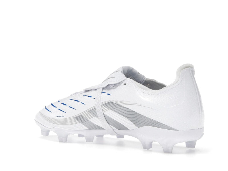 adidas Predator League Fold-Over Tongue FG/MG Cloud White Silver Metallic Bright Royal