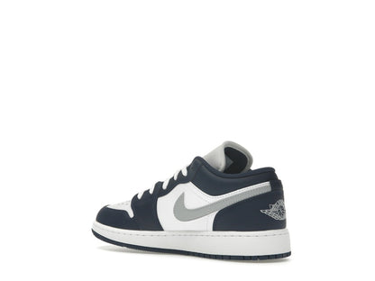 Jordan 1 Low Midnight Navy Wolf Grey (GS)