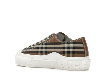 Burberry Vintage Check Cotton Sneakers Birch Brown