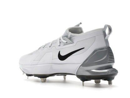 Nike Force Zoom Trout 9 Elite White Black Pure Platinum Metallic Silver