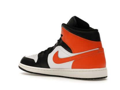 Jordan 1 Mid Black Toe Starfish